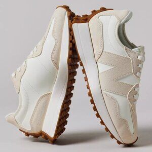 New Balance Cream and Brown Sneakers